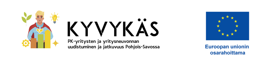 Kyvykäs logo ja Euroopan unionin osarahoittama logo