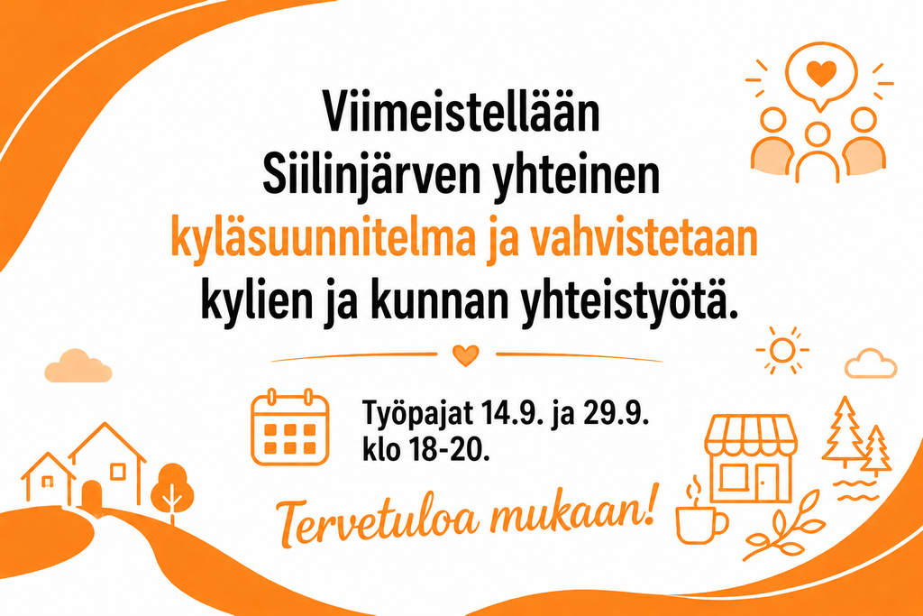 Kuvituskuva työpajoista ja niiden aikataulusta.