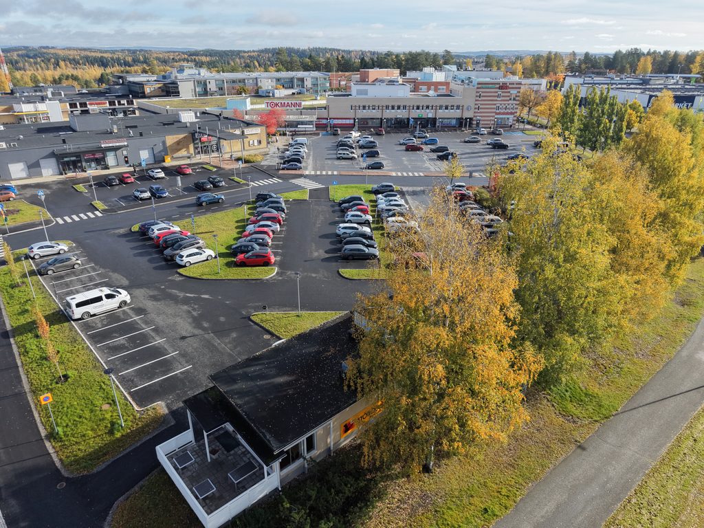Ilmakuva pysäköintialueelta