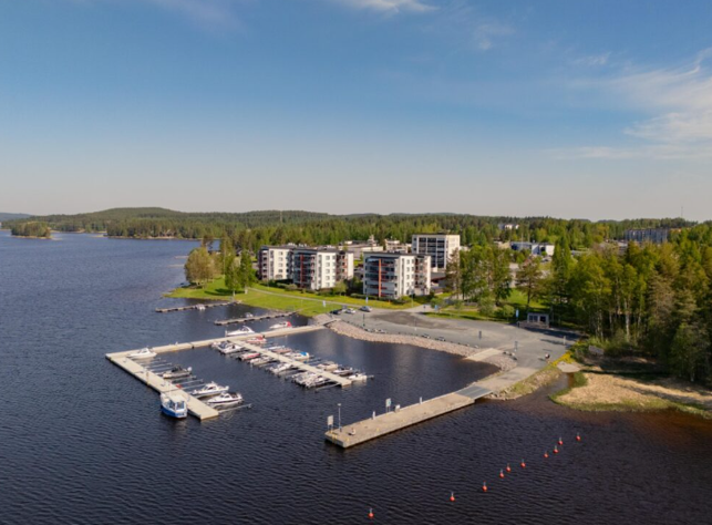 Ilmakuva Vuorelan satama-alueesta